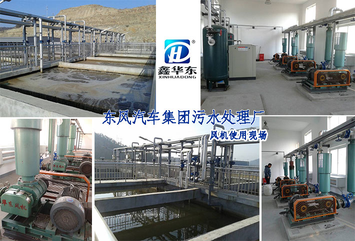 華東案例-東風(fēng)汽車(chē)集團(tuán)污水處理廠羅茨風(fēng)機(jī)使用現(xiàn)場(chǎng)